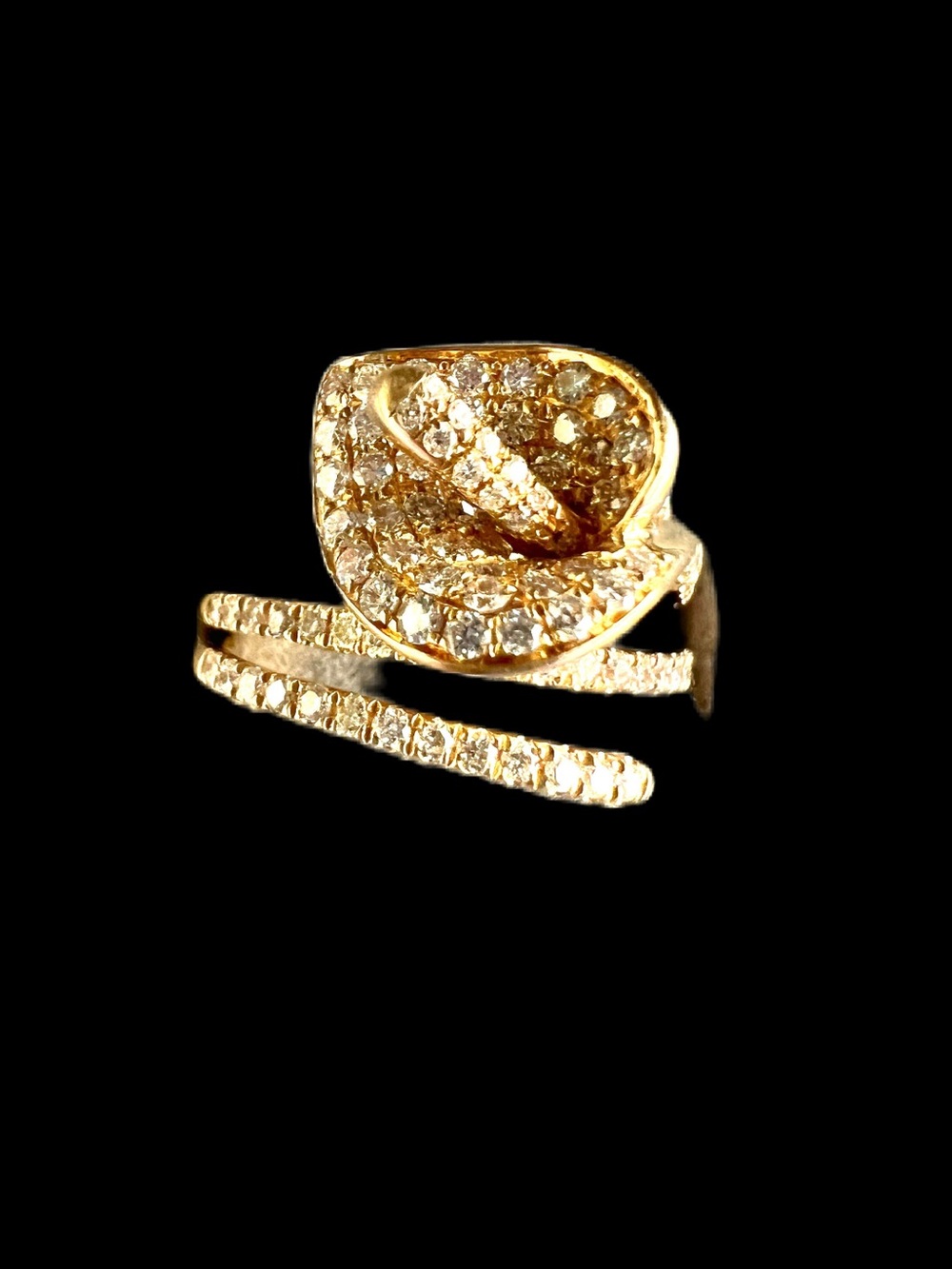 Anita Ko Diamond 18k Gold Floral Ring